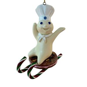 Vintage Danbury Mint Pillsbury Doughboy Holiday Christmas Ornament